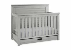 Simmons Kids Caden 6-in-1 Convertible Crib With Trundle Drawer Baby Cribs