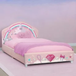 Delta Children Princess Upholstered Twin Bed