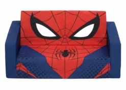 Delta Children Spider-Man Cozee Flip-Out Sofa - 2-in-1 Convertible Sofa To Lounger For Kids