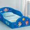 Delta Children Toddler Beds CoComelon Sleep And Play Toddler Bed With Built-In Guardrails