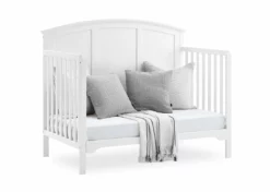 Delta Children Sweet Beginnings Sage Curve Top 6-in-1 Convertible Crib