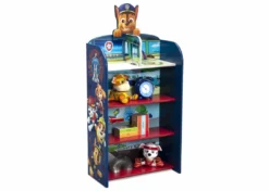 Delta Children PAW Patrol Wooden Playhouse 4-Shelf Bookcase For Kids