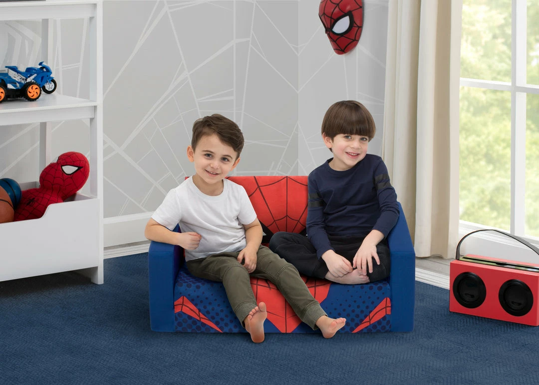 Delta Children Spider-Man Cozee Flip-Out Sofa - 2-in-1 Convertible Sofa To Lounger For Kids 3 Delta Children Spider-Man Cozee Flip-Out Sofa - 2-in-1 Convertible Sofa To Lounger For Kids
