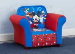 Delta Children Mickey Mouse Kids Upholstered Chair With Sculpted Plastic Frame Kids’ Chairs