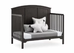 Delta Children Sweet Beginnings Sage Curve Top 6-in-1 Convertible Crib