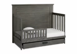Simmons Kids Caden 6-in-1 Convertible Crib With Trundle Drawer Baby Cribs