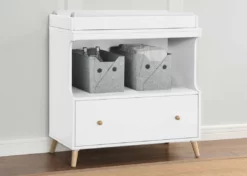 Delta Children Essex Convertible Changing Table With Drawer Dressers & Changing Tables