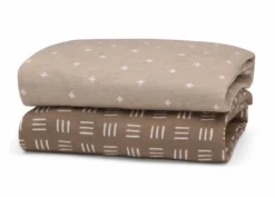 Delta Children What's New Neutral Boho Fitted Crib Sheets - 2 Pack