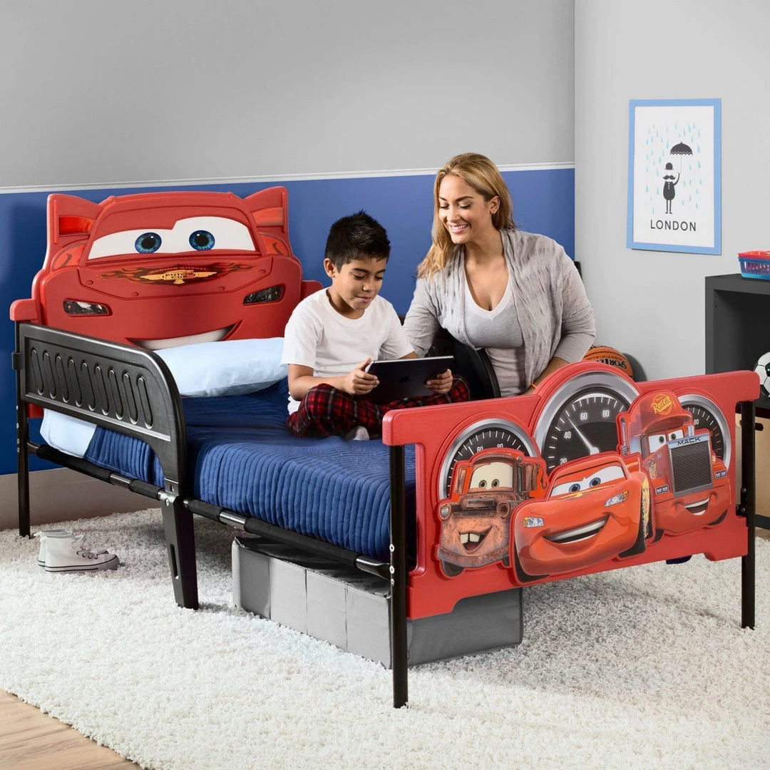 Delta Children Cars Plastic 3D Twin Bed Twin Beds & Headboards 3 Delta Children Cars Plastic 3D Twin Bed Twin Beds & Headboards
