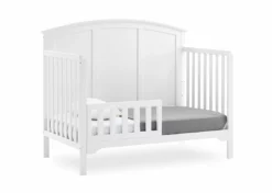 Delta Children Sweet Beginnings Sage Curve Top 6-in-1 Convertible Crib