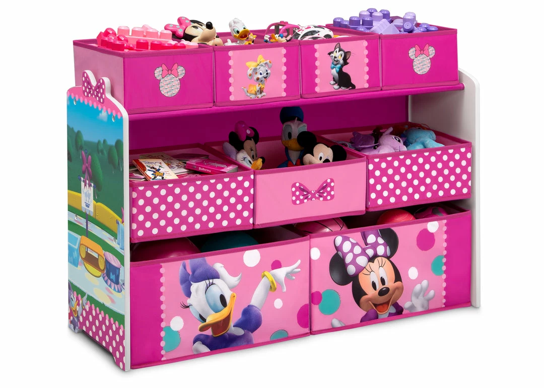 Delta Children Storage Minnie Mouse Deluxe 9 Bin Design And Store Toy Organizer 5 Delta Children Storage Minnie Mouse Deluxe 9 Bin Design And Store Toy Organizer
