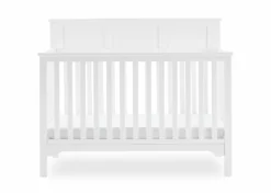 Delta Children Baby Cribs Sweet Beginnings Hart Flat Top 6-in-1 Convertible Crib