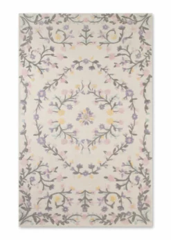 Delta Children Floral Garden Hand-Tufted Wool Blend Area Rug 5x8