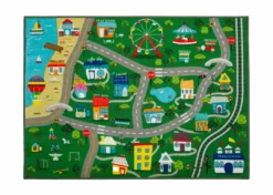 Delta Children Rugs Large Road Map Activity Rug For Girls And Boys - 54-inch L X 39-inch W