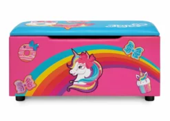 Delta Children JoJo Siwa Upholstered Storage Bench For Kids