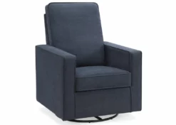 Delta Children Skye Nursery Glider Swivel Chair With LiveSmart Fabric