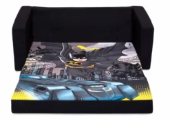 Delta Children Batman Cozee Flip-Out Sofa - 2-in-1 Convertible Sofa To Lounger For Kids Kids’ Chairs