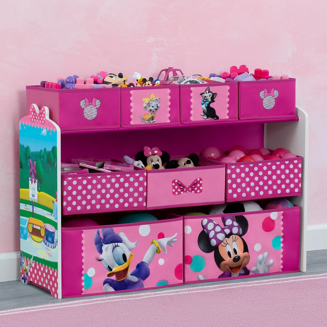 Delta Children Storage Minnie Mouse Deluxe 9 Bin Design And Store Toy Organizer 8 Delta Children Storage Minnie Mouse Deluxe 9 Bin Design And Store Toy Organizer