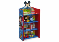 Delta Children Sale Mickey Mouse Wooden Playhouse 4-Shelf Bookcase For Kids