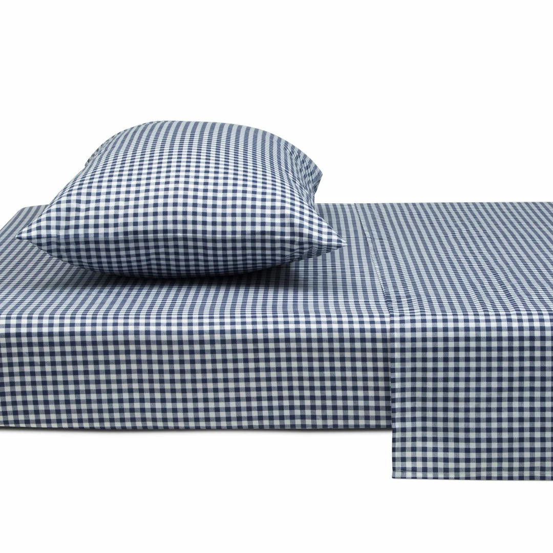 Delta Children Navy Gingham 3-Piece Twin Sheet Set 9 Delta Children Navy Gingham 3-Piece Twin Sheet Set