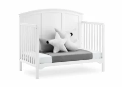 Delta Children Sweet Beginnings Sage Curve Top 6-in-1 Convertible Crib