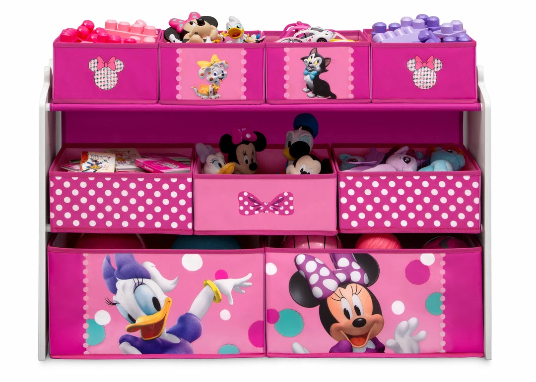Delta Children Storage Minnie Mouse Deluxe 9 Bin Design And Store Toy Organizer 4 Delta Children Storage Minnie Mouse Deluxe 9 Bin Design And Store Toy Organizer