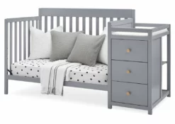 Delta Children Baby Cribs Flynn 5-in-1 Convertible Crib And Changer