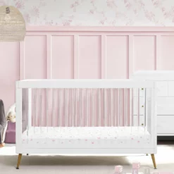 Delta Children Sloane 4-in-1 Acrylic Convertible Crib