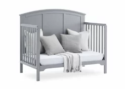 Delta Children Sweet Beginnings Sage Curve Top 6-in-1 Convertible Crib