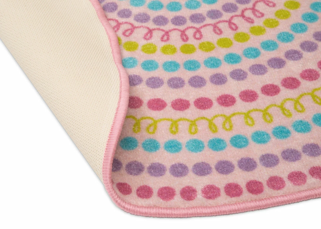 Delta Children Rainbow Dot Round Area Rug For Kids, 39-Inch Rugs 5 Delta Children Rainbow Dot Round Area Rug For Kids, 39-Inch Rugs