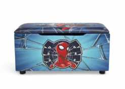 Delta Children Spider-Man Upholstered Storage Bench For Kids