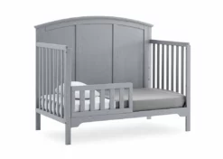 Delta Children Sweet Beginnings Sage Curve Top 6-in-1 Convertible Crib